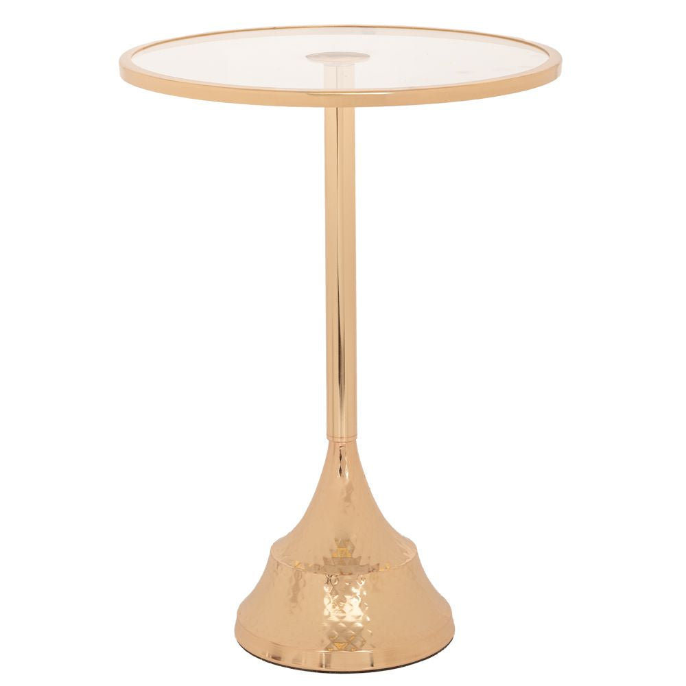 ΤΡΑΠΕΖΑΚΙ ΧΡΥΣΟ ΜΕΤΑΛΛΙΚΟ ΜΕ ΤΖΑΜΙ Φ35Χ47ΕΚ