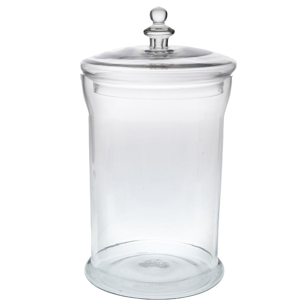 ΔΙΑΦΑΝΟ ΓΥΑΛΙΝΟ ΒΑΖΟ ΜΕ ΚΑΠΑΚΙ Φ22Χ41ΕΚ