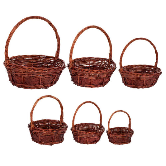 ΣΕΤ 6 ΚΑΦΕ ΣΤΡΟΓΓΥΛΑ ΚΑΛΑΘΙΑ ΜΕ ΧΕΡΟΥΛΙ 57Χ48Χ50ΕΚ