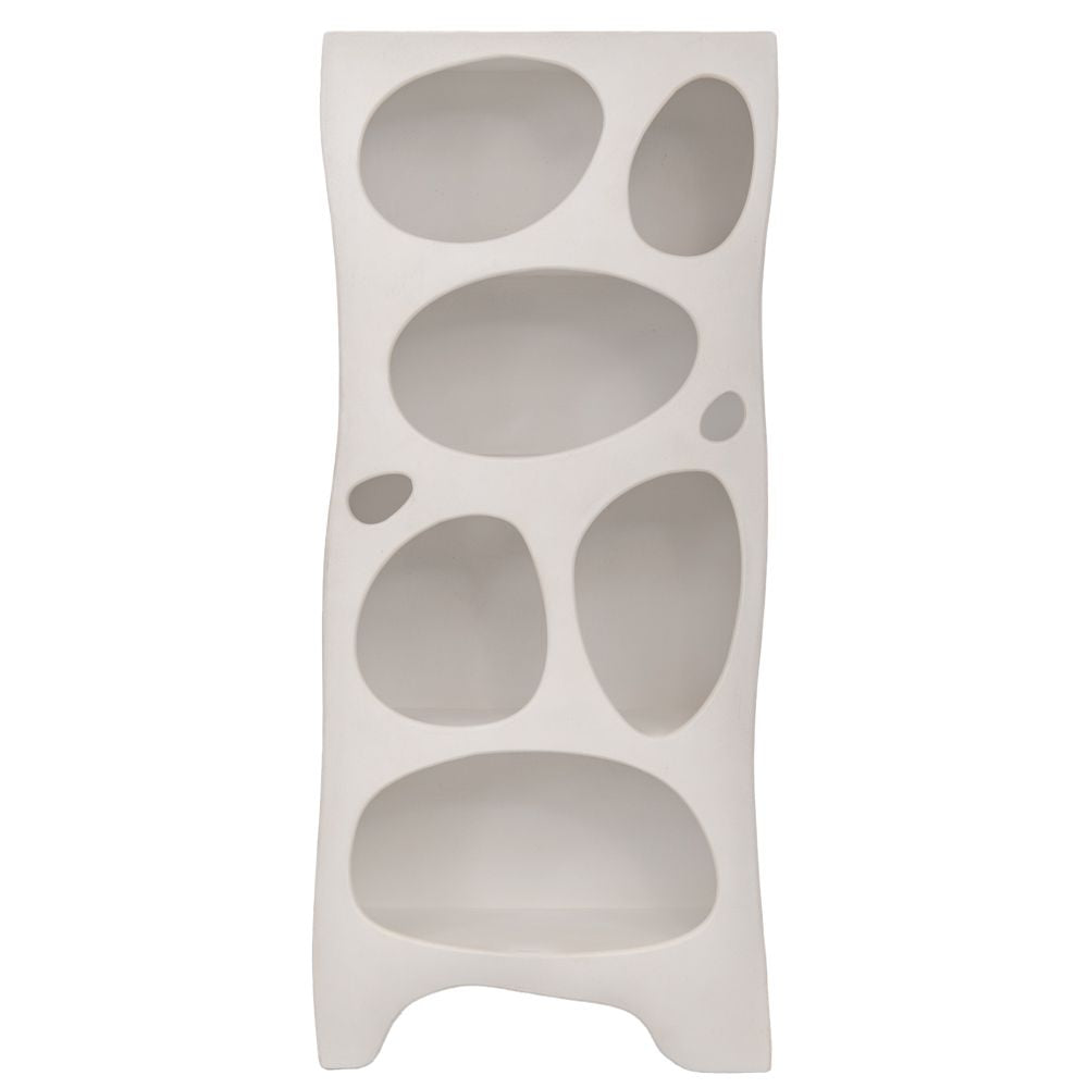 ΛΕΥΚΗ MDF ΡΑΦΙΕΡΑ ΜΕ ΑΚΑΝΟΝΙΣΤΕΣ ΘΗΚΕΣ 80Χ36Χ180ΕΚ