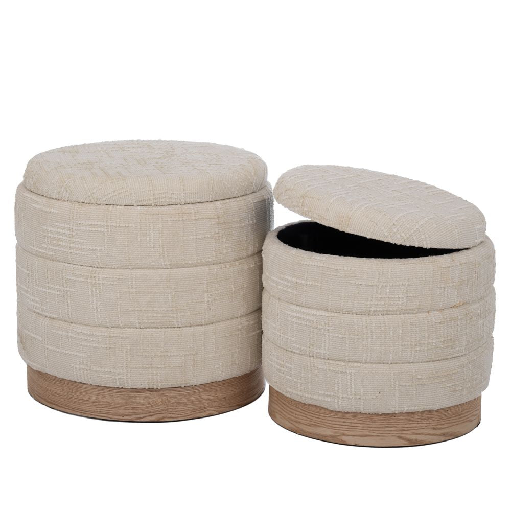 ΣΕΤ 2 ΣΚΑΜΠΟ ΕΚΡΟΥ ΥΦΑΣΜΑΤΙΝΑ ΜΕ ΑΠΟΘΗΚΕΥΤΙΚΟ ΧΩΡΟ AND ΞΥΛΙΝΗ ΒΑΣΗ 42Χ40Χ40  35Χ35Χ34ΕΚ