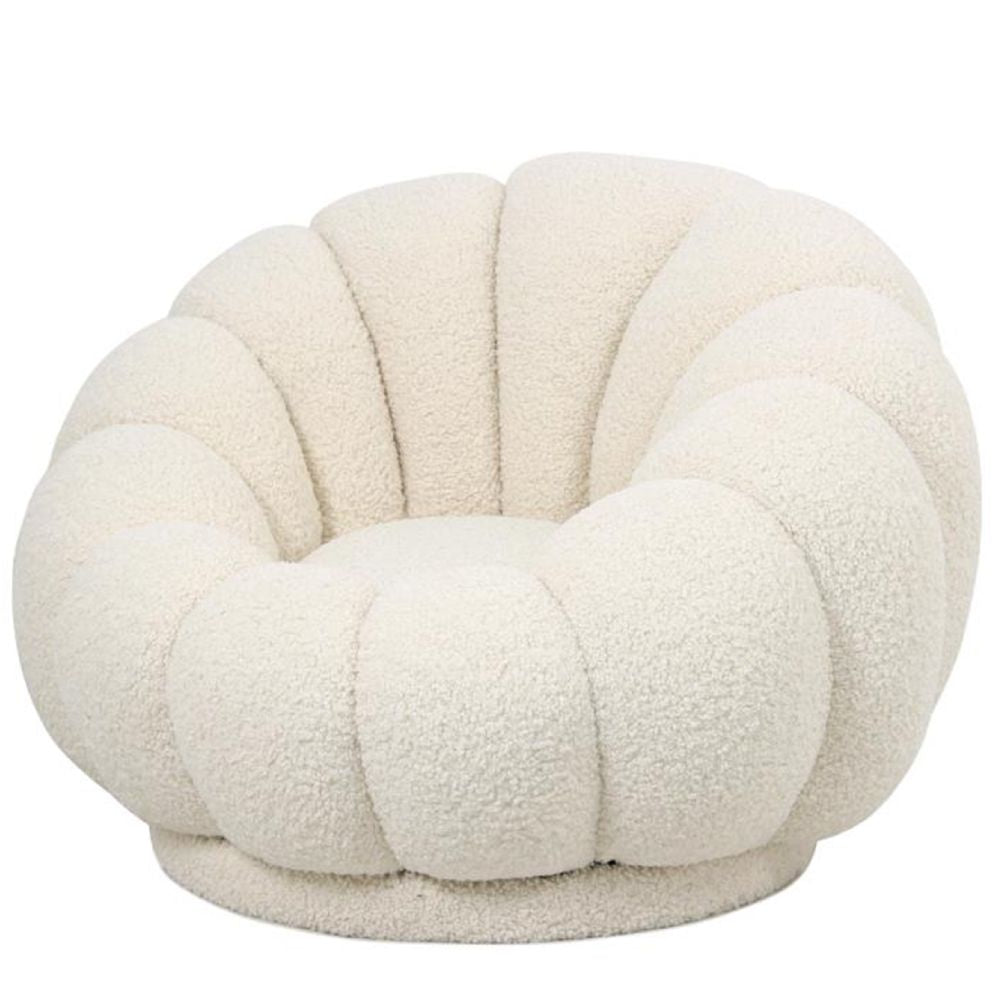 ΠΟΛΥΘΡΟΝΑ ΠΟΥΦ ΠΕΡΙΣΤΡΕΦΟΜΕΝΗ ΜΕ ΚΡΕΜ ΜΠΟΥΚΛΕ ΥΦΑΣΜΑ 98Χ97Χ69ΕΚ ΣΤΡΟΓΓΥΛΗ