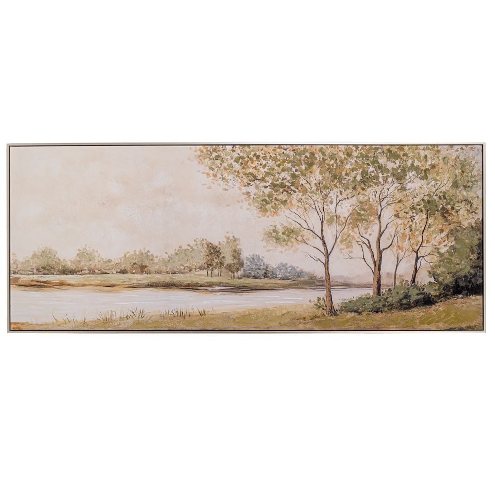 ΠΙΝΑΚΑΣ ΦΥΣΙΚΟ ΤΟΠΙΟ ΣΕ ΤΥΠΩΜΕΝΟ ΚΑΜΒΑ ΜΕ ΑΣΗΜΙ ΚΟΡΝΙΖΑ 180Χ70ΕΚ