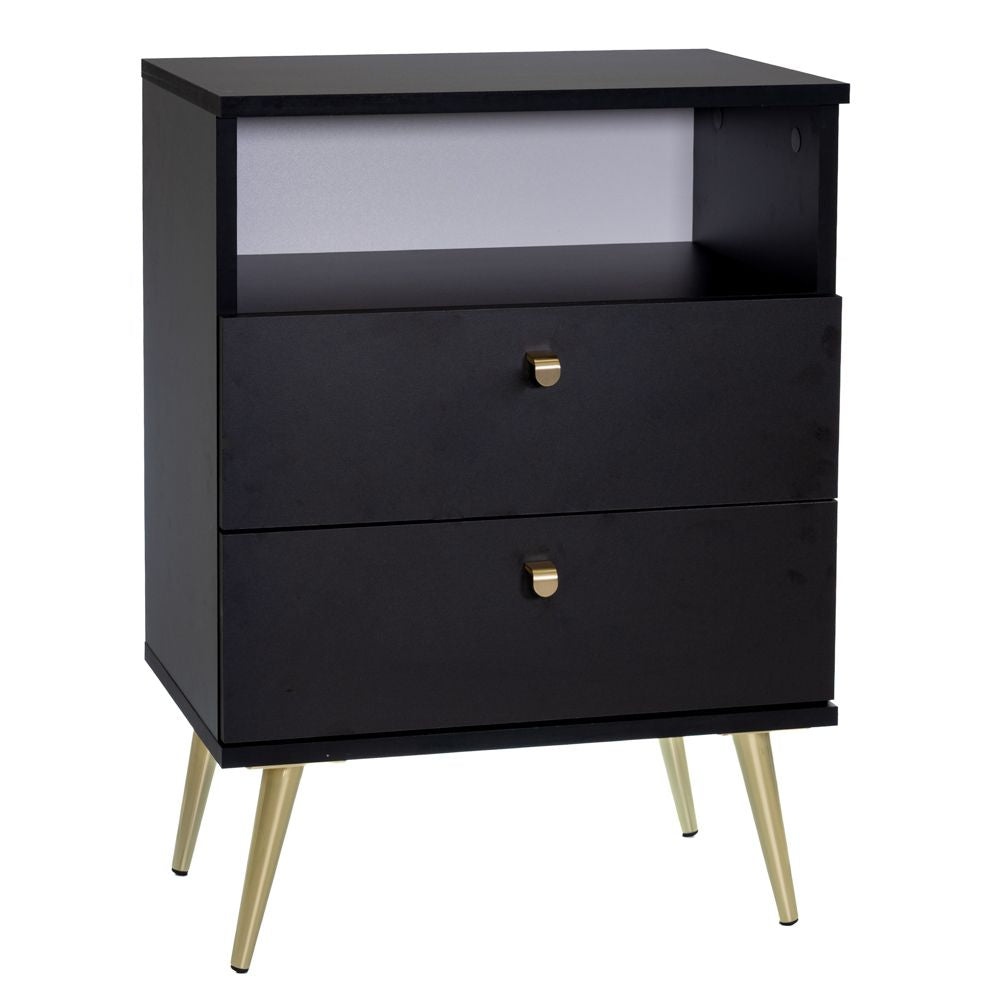 ΚΟΜΟΔΙΝΟ STOLIK ΜΑΥΡΟ 50Χ34Χ69ΕΚ