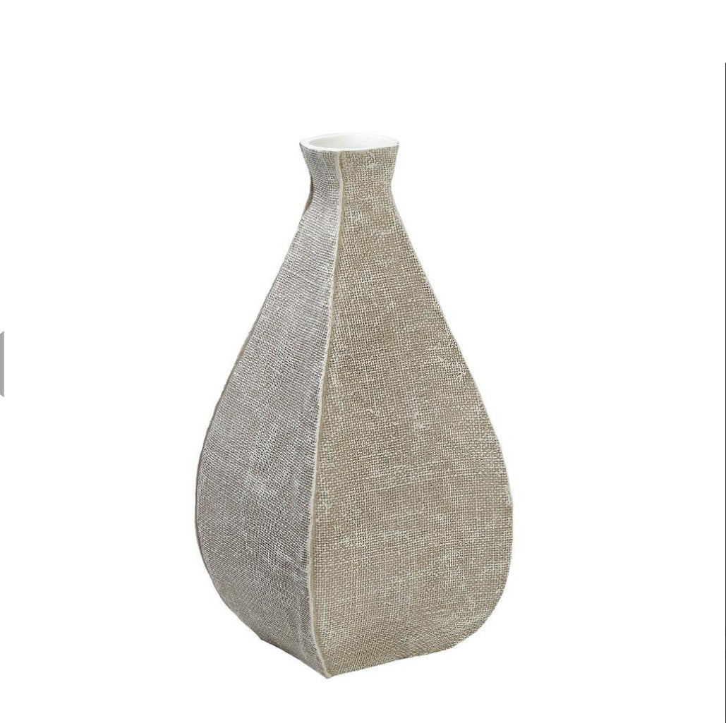 Βάζο λευκό 40εκ 40x18,5x18,5εκ  FIK128