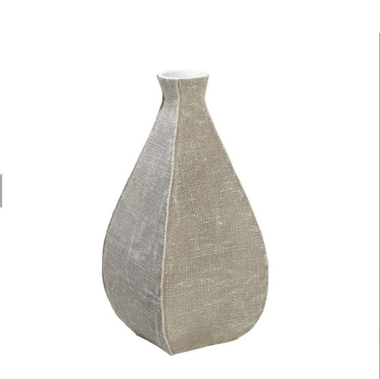 Βάζο λευκό 40εκ 40x18,5x18,5εκ  FIK128