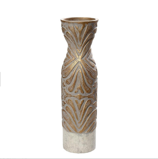 Βάζο χάρτινο ecomix χρυσό - λευκό 56εκ 55,88x15,24x15,24εκ  LIF140
