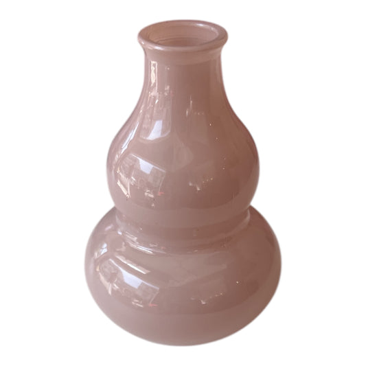 Βαζάκι Ροζ Γυάλινο 9x9x13cm  GE-12502355B