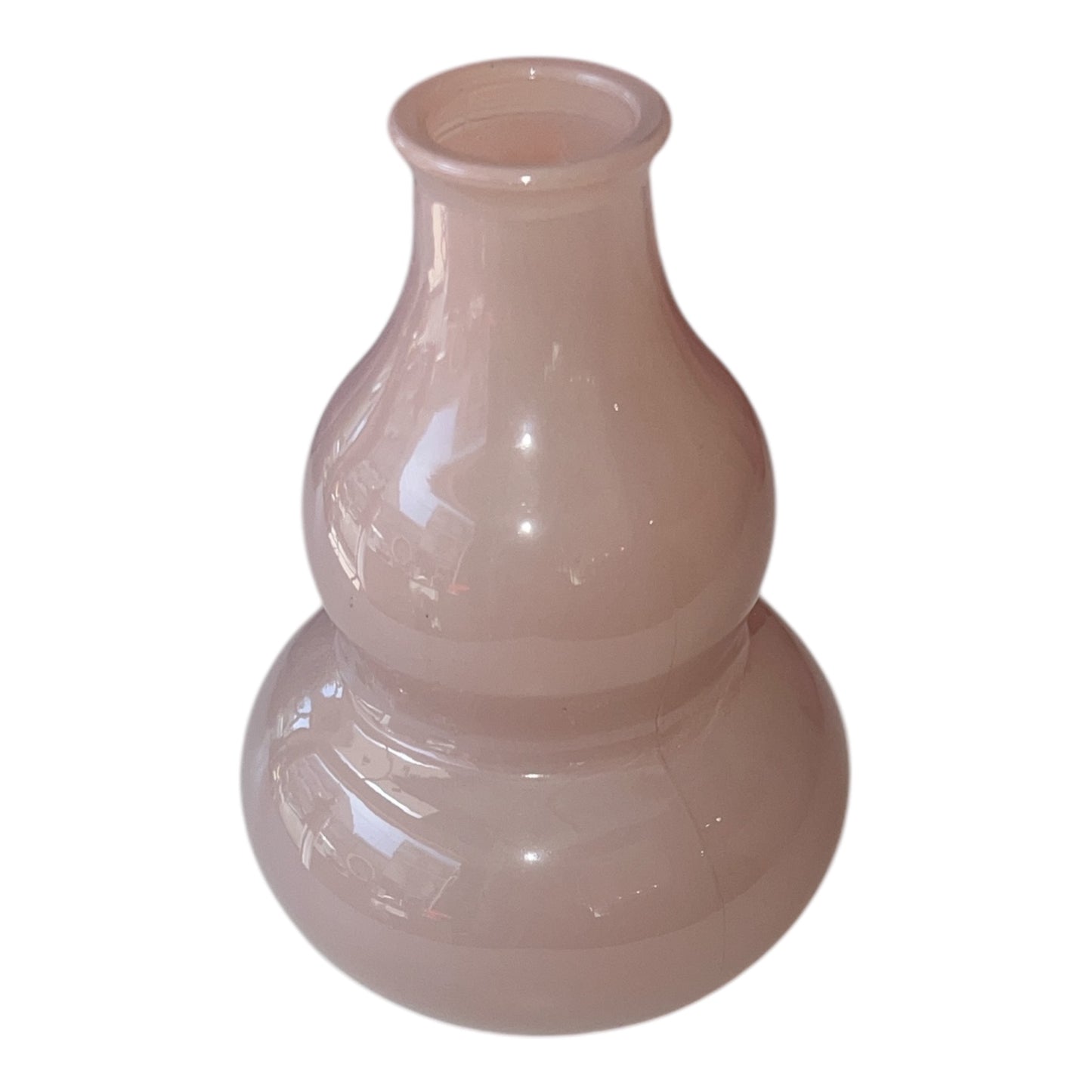 Βαζάκι Ροζ Γυάλινο 9x9x13cm  GE-12502355B