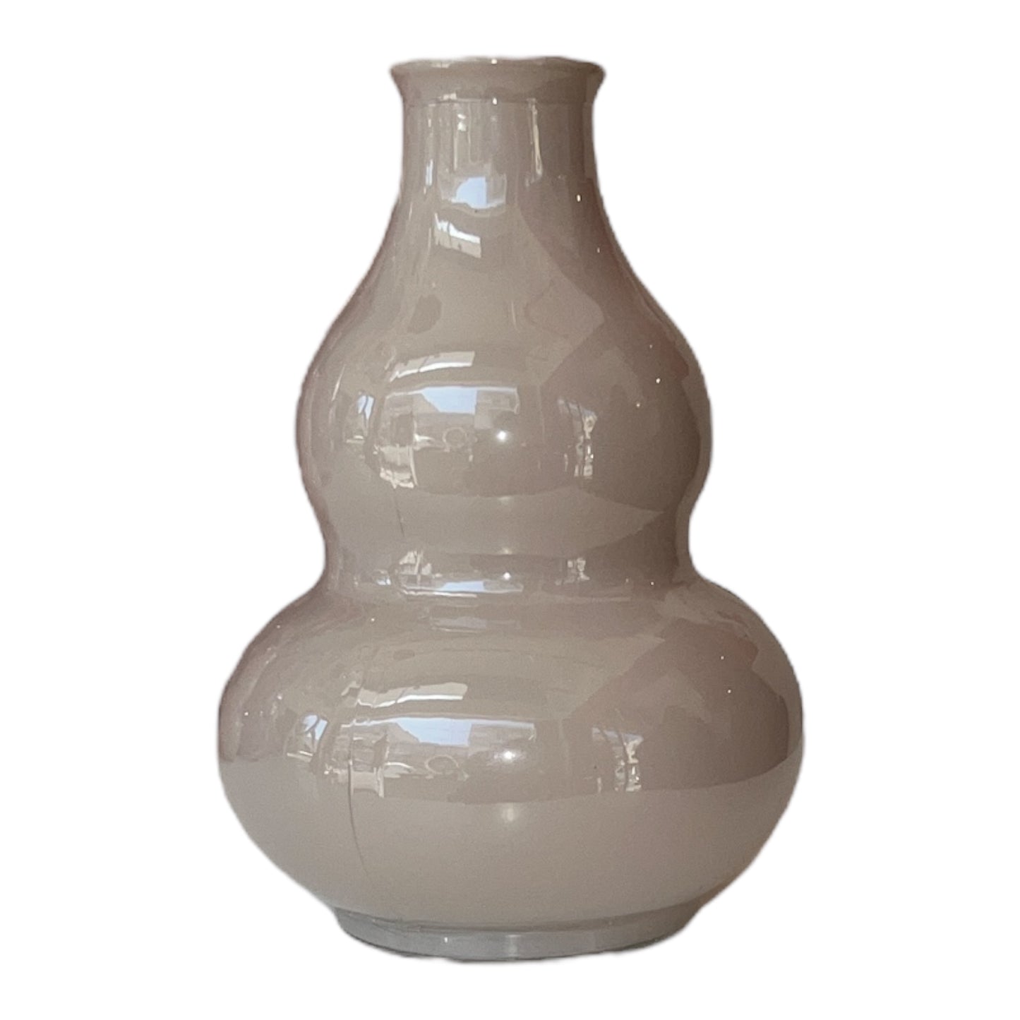 Βαζάκι Μπεζ Γυάλινο 9x9x13cm  GE-12502355C