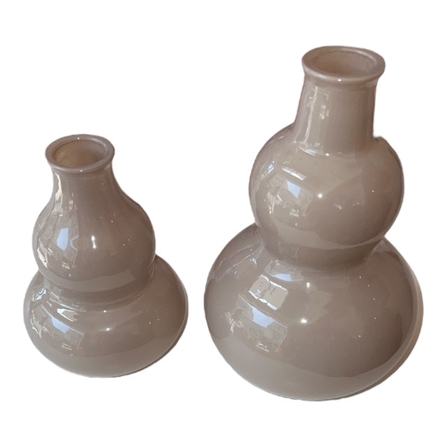 Βαζάκι Μπεζ Γυάλινο 9x9x13cm  GE-12502355C