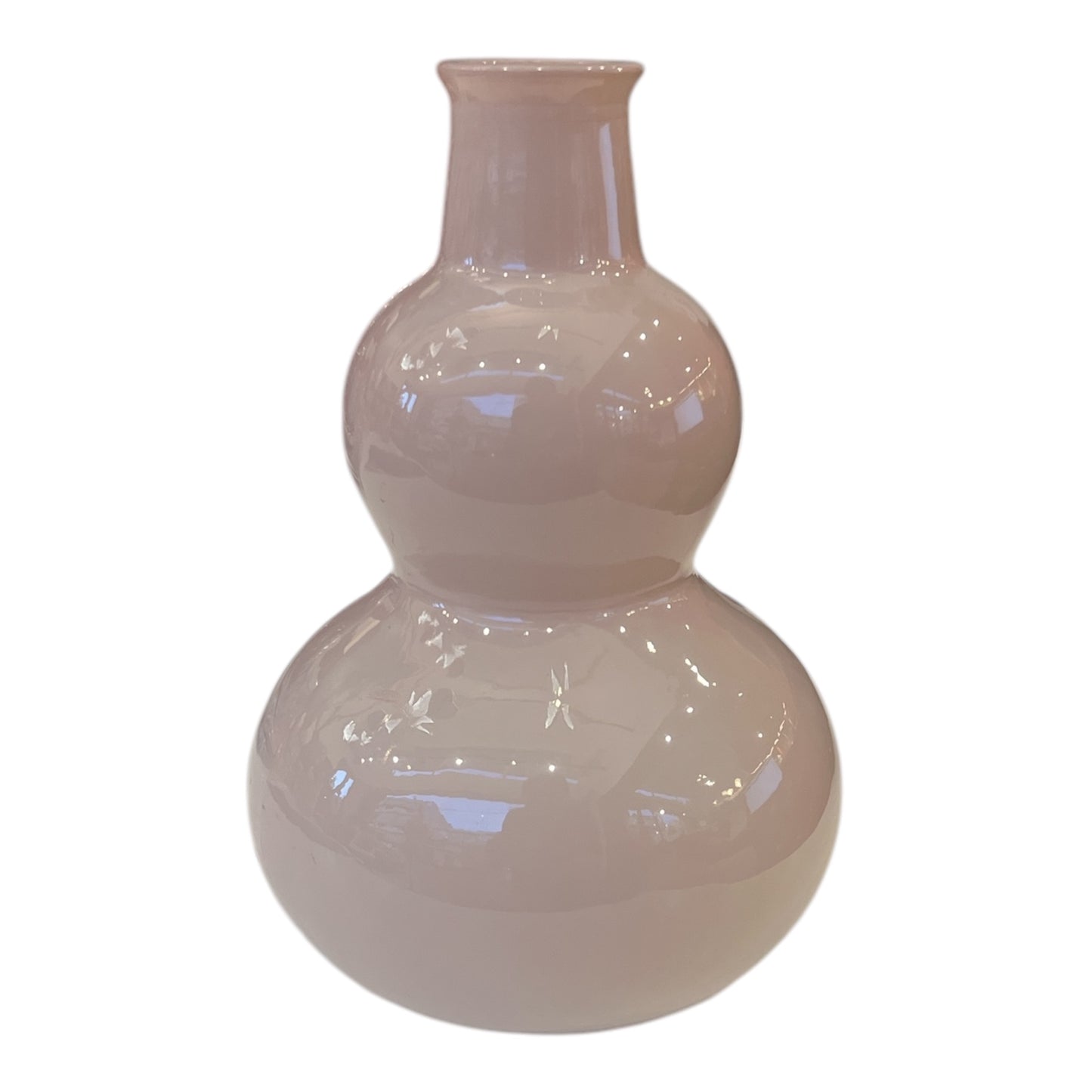 Βαζάκι Ροζ Γυάλινο 11.5x11.5x17cm  GE-12502356B