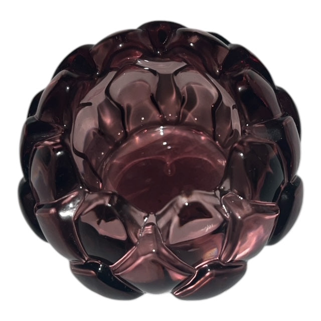 Ρεσώ Λουλούδι Ροζ Γυάλινο 8x8x5.5cm  GE-12502358B