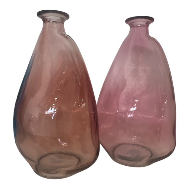 Βαζάκι Ροζ Γυάλινο 16x12.5x26cm  GE-12502422B