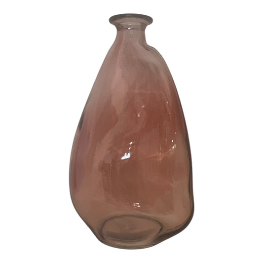 Βαζάκι Ροζ Γυάλινο 16x12.5x26cm  GE-12502422B