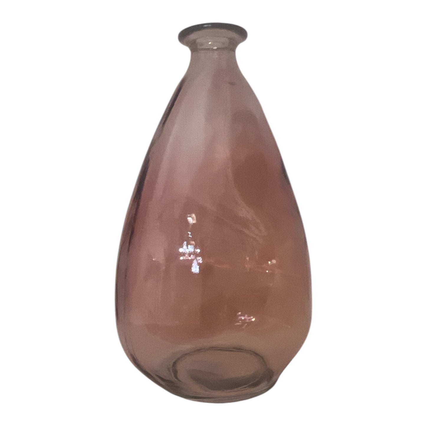 Βαζάκι Ροζ Γυάλινο 16x12.5x26cm  GE-12502422B