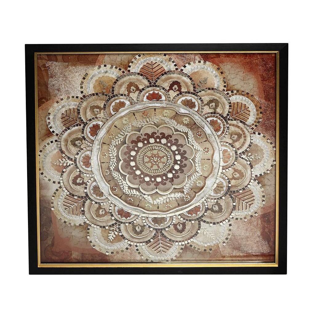 Κάδρο Κόκκινο Μοτίβο 92x92cm  RAM220