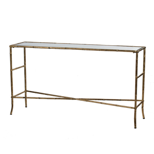 Artekko Dynamic Κονσόλα Μέταλλο Καθρέπτη Χρυσό (143x35.5x76.5)cm       AV44778