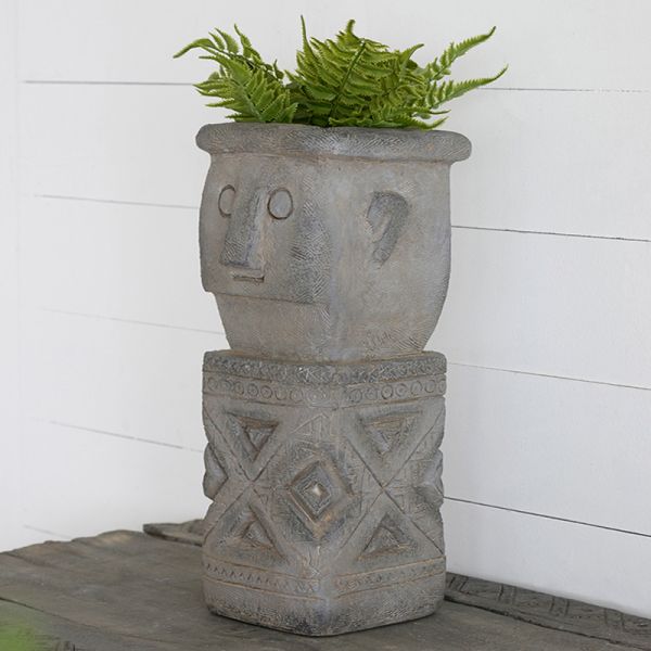 Κασπώ Τσιμεντένιο Τοίχου Τοτέμ 20x19x50cm