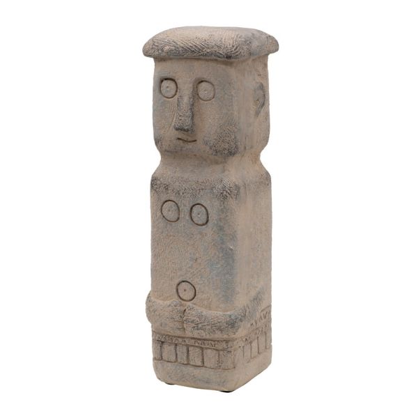 Cement Γκρι Διακοσμητικό Τοτεμ από Μαγνήσιο (10x10.5x32)cm